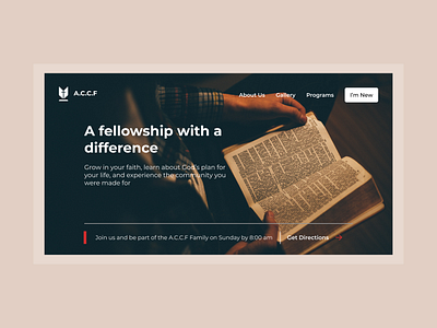 A.C.C.F Landing Page design figma illustration ui website