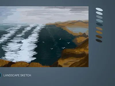 Sea sketch design graphic design illustration