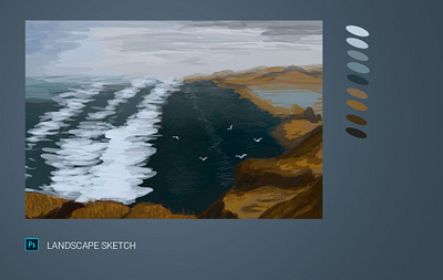 Sea sketch design graphic design illustration