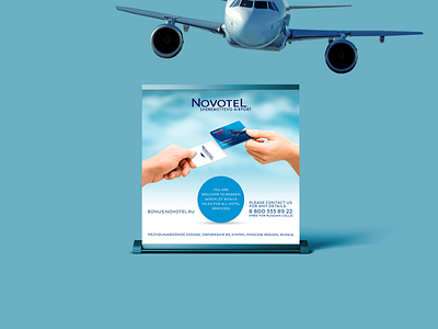Banner for Novotel banner billboard graphic design typography