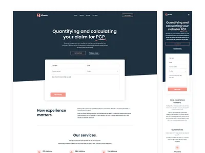 Claim website appdesign blue dailyui dark design esign flat design gfxmob graphicdesignui illustration logo modern quote site tech ui userexperience userinterface web website