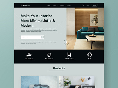 Furniture Shop Landing Page Design. hire designer. landing page design pro designer ui design ui ux ui ux designer ux design web design website design