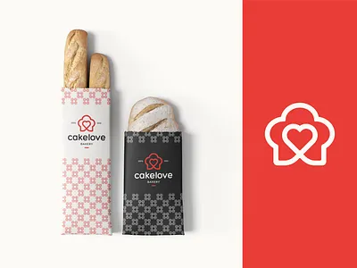 Cakelove | Logo Design bakery baking bolos brand branding cake chef cupcake design doces graphic design heart kitchen logo logodesign love padaria pastelaria pastry sweet