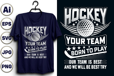 T-shirt design HOCKY T-shirt Design. hocky retro
