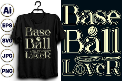 Base Ball Lover T-shirt Design baseballforlife