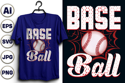 base ball stylish t-shirt design baseballforlife