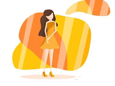 Autumn's girl. Orange adobe illustrator design graphic design illustration vector