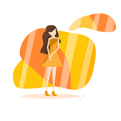 Autumn's girl. Orange adobe illustrator design graphic design illustration vector