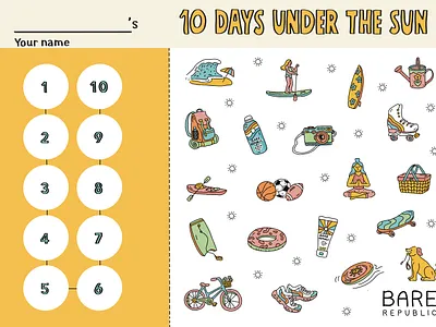 Sticker Sheet Design black outline illustration outdoors promotional material sticker art sticker sheet stickers