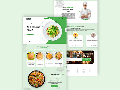 Flame & Fork – Odoo Restaurant UI Theme branding ecommerce graphic design logo odoo odootheme restaurant ui webdesign