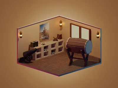 3D Illustration Mosque Theme 3d illustration mosque