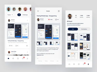 Social Media Mobile Apps - Soscret animation apps clean design interaction ios media minimalist mobile mobile app modern motion motion graphics profile prototype social social network stories ui ux
