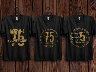 75 Anniversary brand design brand identity branding icon logo logo design t shirt t shirt design