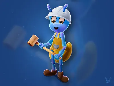 Memarak ant ant character archit architect architect caracter architecture character characterdesign game art gamedesign illustration mohamadbeheshtirad ui