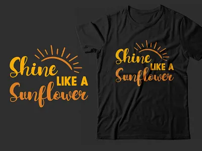 Sunflower t shirt design Bundle for pod business sunflower