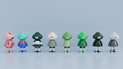 Tide play IP doll-Cotton doll series 3d branding