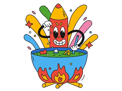 Creating content 🪄 adobe illustrator character content design illustration marketing media pencil plan social traditional cartoon vector web