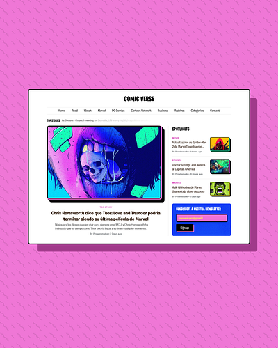 Neobrutalism: News & Blog Website UI Design colors creative design illustration logo neobrutalism neon prowin studio prowinstudio ui ui ux ui design uidesign uiux