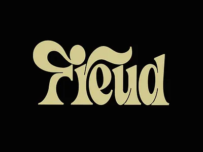 Freud branding calligraphy design font hand lettering hand type identity lettering logo logotype script type typo typography