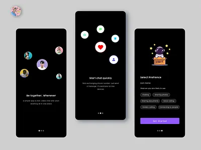 Space Chat Application adobe xd adobexd branding design figma illustration logo ui ui ux uidesign