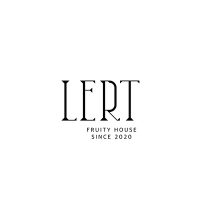 LERT Fruity House branding graphic design logo