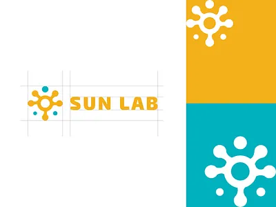 Logo branding identity lab laboratory logo logotype medecine medical virus