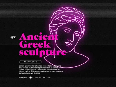 Free Download Ancient Greek Sculpture Illustration abstract animation design illustration trendy