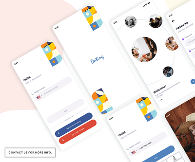 Dating Application UI animation branding clean ui design illustration iphonex logo mobile ui ui design