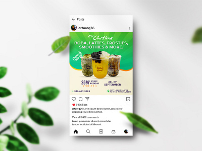 Smoothies Instagram Post ads advertizing banner banner ads clean creative design facebook ads instagram post post social media design social media kit