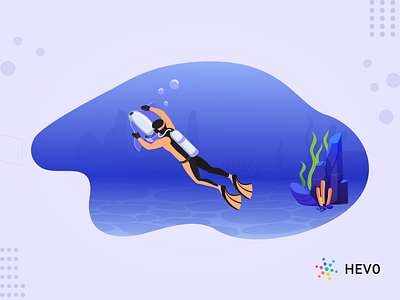 My Journey @Hevo, Unravelled branding design graphic design illustration vector