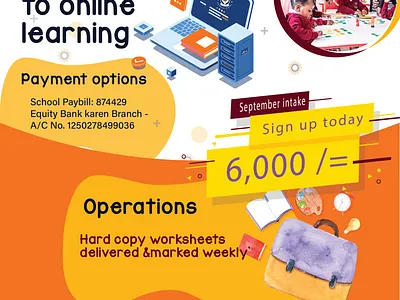 Lofty Creek Christian school online learning flyer design flyer graphic design illustration ui