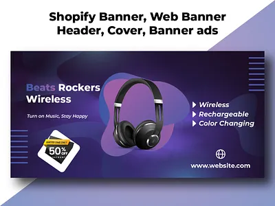 Shopify Banner, Web Banner, Header, Cover, Banner ads banner banner design facebook ads facebook cover design google ads graphic design header instagram ads instagram post design linkedin banner shopify banner design social media post design web banner web header website banner youtube banner youtube cover