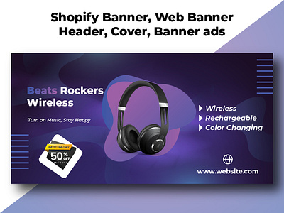 Shopify Banner, Web Banner, Header, Cover, Banner ads banner banner design facebook ads facebook cover design google ads graphic design header instagram ads instagram post design linkedin banner shopify banner design social media post design web banner web header website banner youtube banner youtube cover
