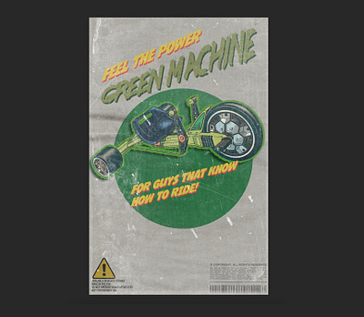 Green Machine branding graphic design logo typography