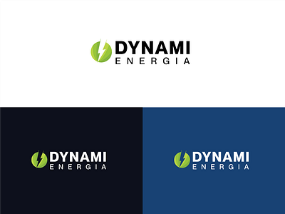 Dynami Energia branding graphic design logo ui