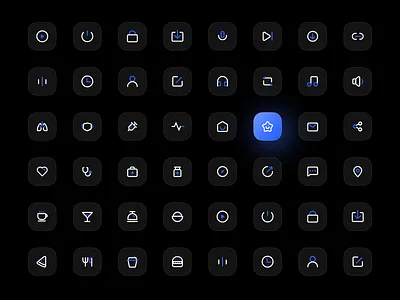 icon 深色图标设计 app branding design graphic design illustration logo typography ui vector