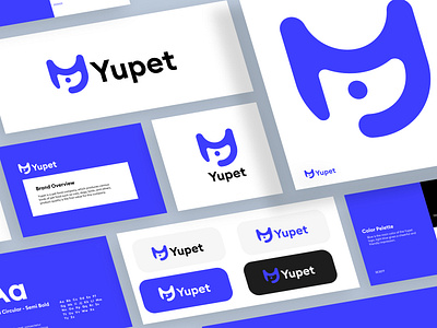 Yupet - Pet Food Company Logo Design animalia logo brand identity branding color logo colorful design dog logo icon identity logo logo cherfull logo mark logo type logos pet food company pet logo petshop typography ui uiux