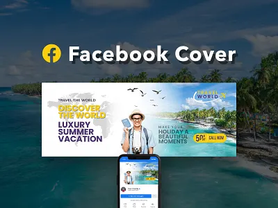 Facebook Cover ads advertisement banner branding clean cover creative design facebook ads facebook banner facebook cover social banner social media kits summer tour banner travel banner vacation