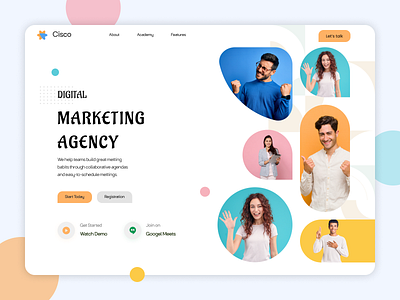 Marketing Agency Landing page 2021 trend best design best website design digital marketing ecommerce homepage landing page marketing marketing agency marketing site mockup online marketing seo socialmediamarketing top web design 2021 typography ui ux web design website