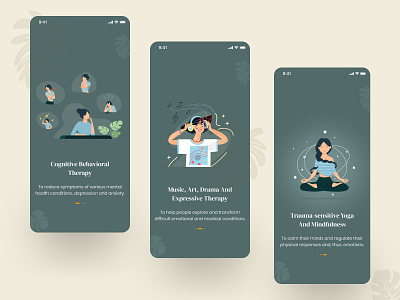 Therapy App Onboarding app design onboarding therapyapp ui ux