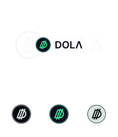 DOLA stablecoin Logo redesign bank blockchain branding clean crypto d defi design dollar finance flat illustration logo redesign stablecoin typography vector