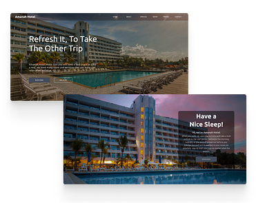 Amanah Hotel Website design hotel ui uiux ux website