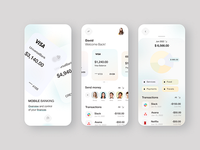 Banking Mobile App app banking branding design figma graphic design icon mobile ui ux