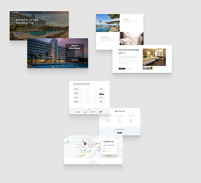 Amanah Hotel Landing Page Website app design hotel reservation staycation ui uiux ux