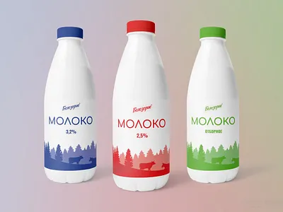 Milk bottle design branding graphic design product design