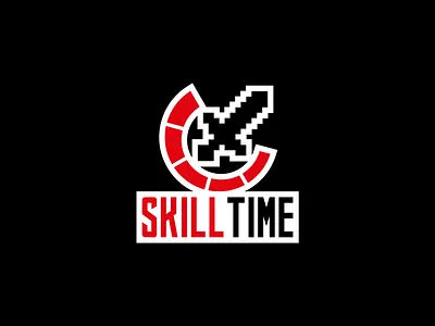 LOGO FOR MINECRAFT SERVER badge branding esport esport logo esport mascot gaming gaming logo identity illustration logo mark mascot mascot design mascot logo minecraft skill skill time sword sword logo vector