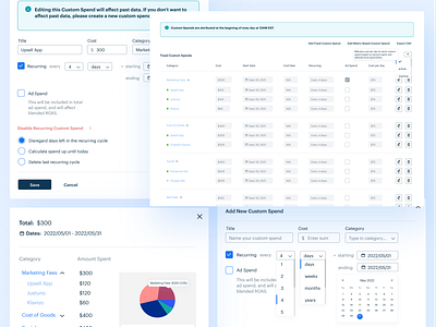 Fintech UI Elements - Triple Whale 🐳 clean ui dashboard dashboard elements ecom ecommerce figma finance fintech metrics modals modern popups saas stats tech tracking ui ui elements ux ux elements