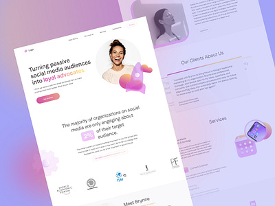 SMM landing page design app app design design ui ui designer ux designer web designer