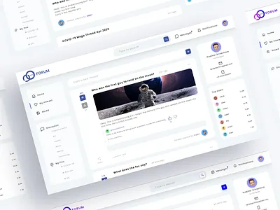 Open Forum Web Design application clean design discussion forum minimal platform ui ui design ux ux design web