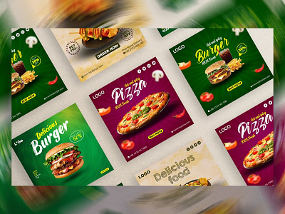 Fast Food Social Media Banner best design branding burger design creative design design fast food banner fast food banner design fast food banner design psd food banner good design graphic design illustration pizza design social media banner social media post typography vector fast food banner design